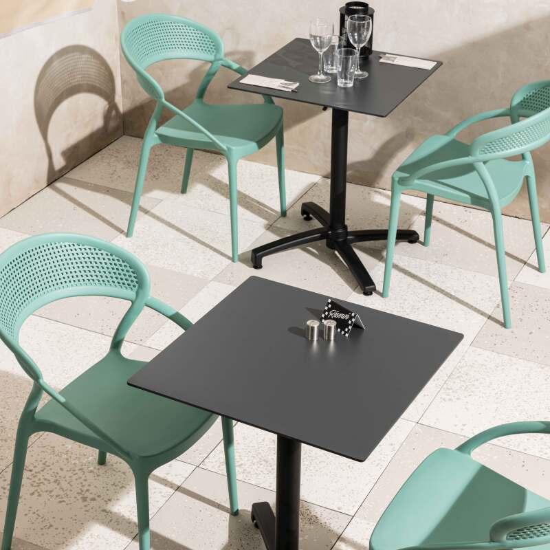 Chaises de jardin en plastique - Lot de 4