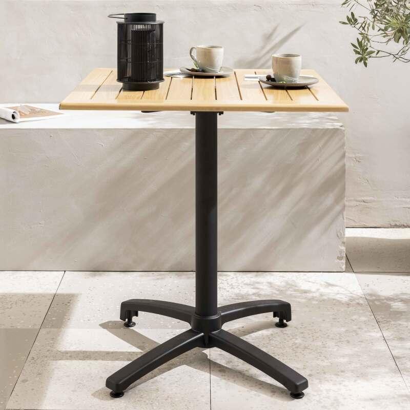 Plateau de table carré 70 x 70 cm en bois