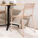 Chaise de jardin en plastique avec accoudoirs