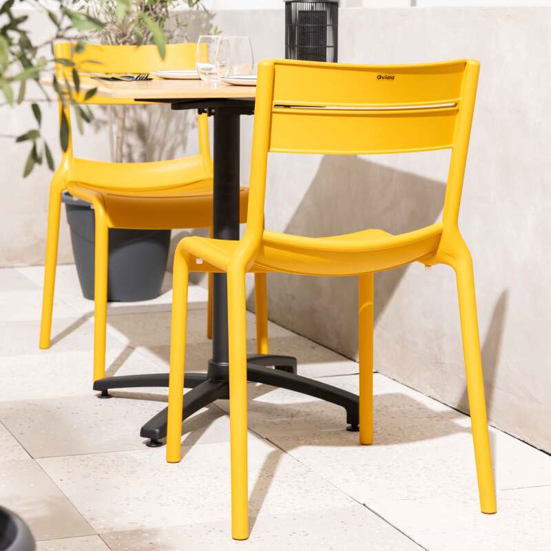 Chaises de jardin en plastique - Lot de 4 (2/7)