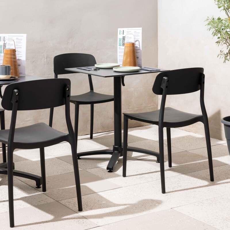 Chaises de jardin en plastique - Lot de 2