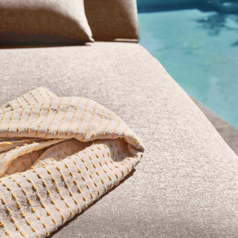 Bain de soleil avec coussin inclinable