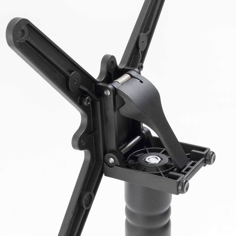 Table de terrasse ⌀60 cm inclinable stratifiée et 2 chaises bistrot en aluminium et rotin synthétique