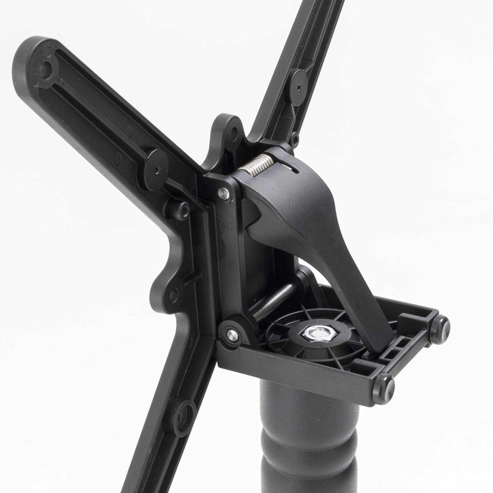 Table de terrasse ⌀60 cm inclinable stratifiée et 2 chaises style bistrot parisien