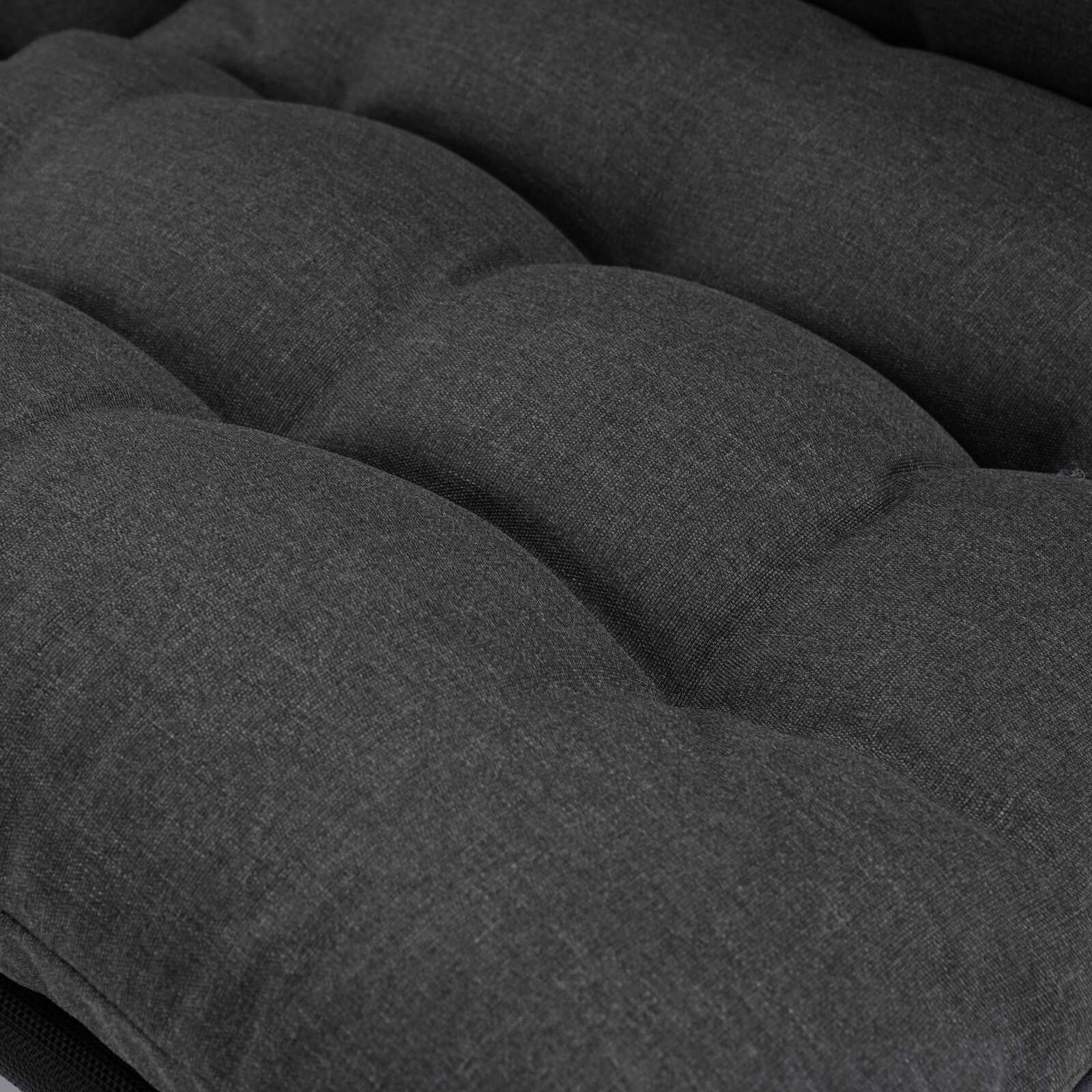 Salon de jardin 4 places en métal avec 1 canapé, 2 fauteuils et table basse