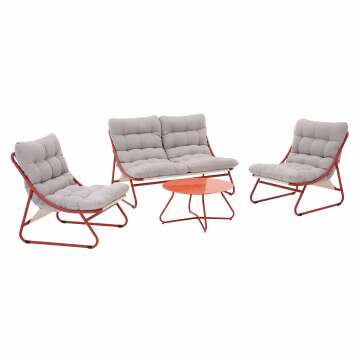 Salon De Jardin Modulable 8 Places + Table Basse En Aluminium