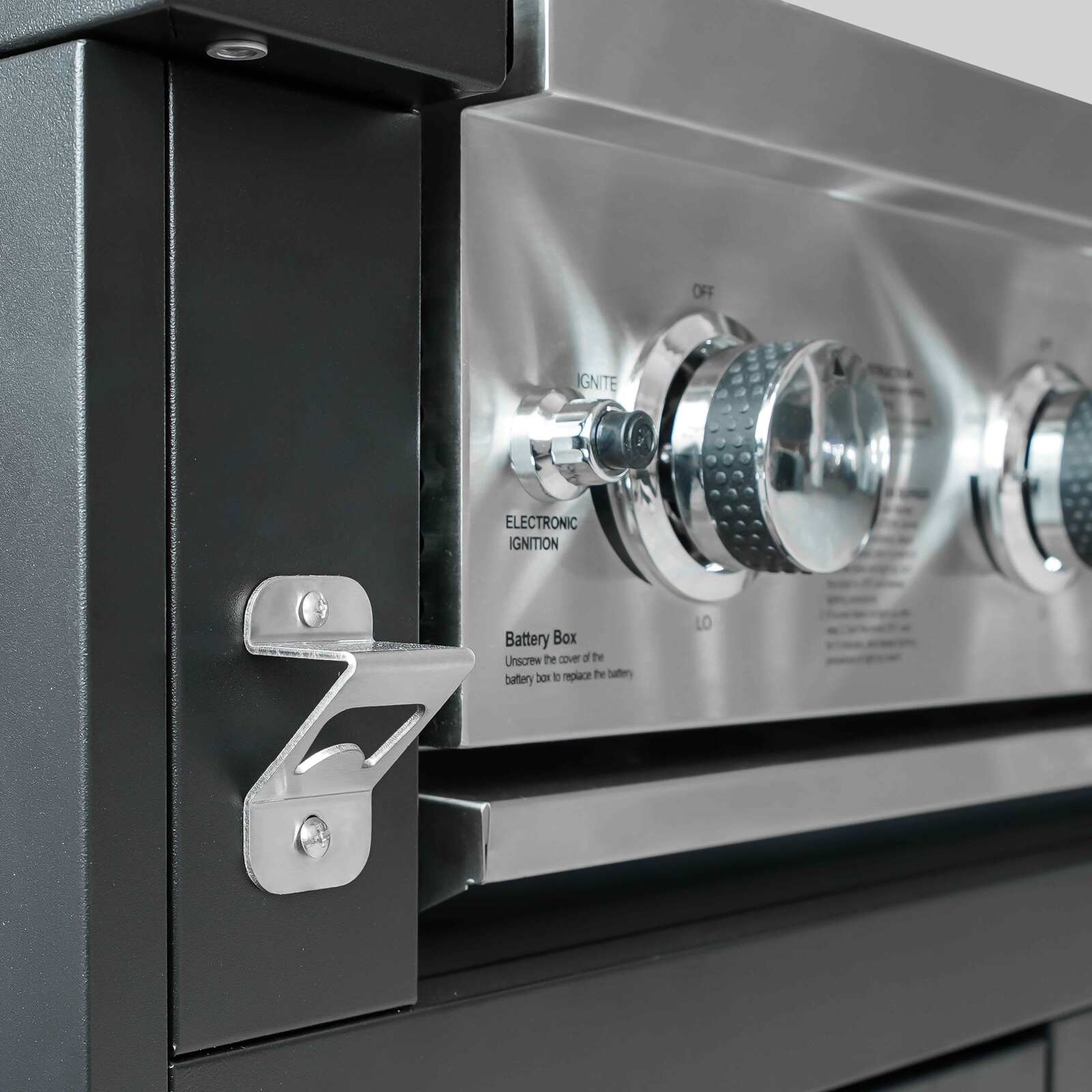 Cuisine d'extérieur acier 3 éléments avec barbecue