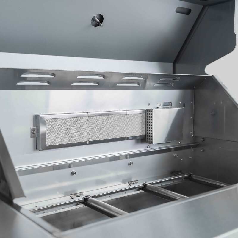 Cuisine d'extérieur acier 4 éléments avec barbecue