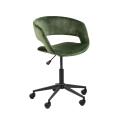 Chaise de bureau à roulettes en velours