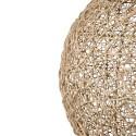 Suspension ronde en rotin naturel