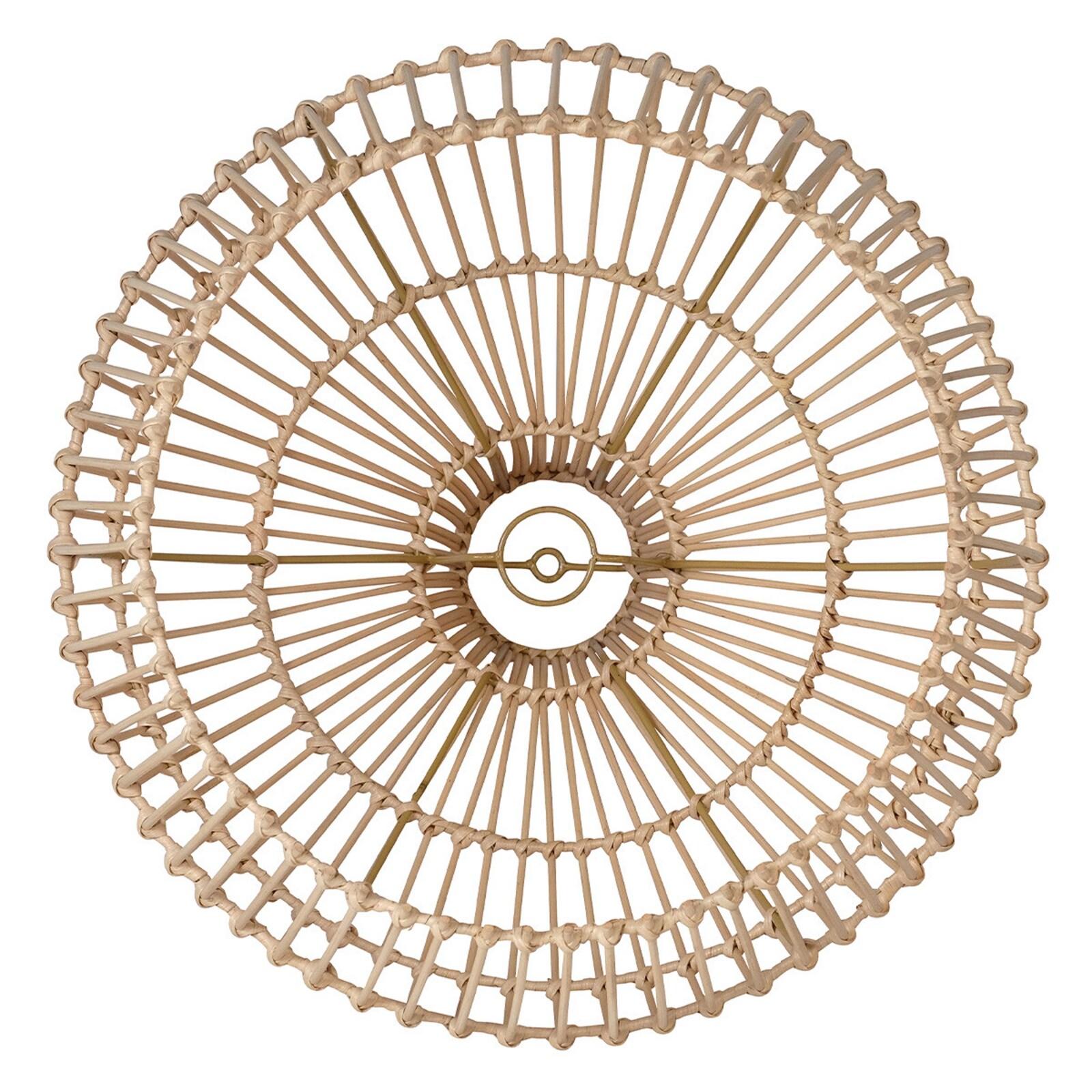 Suspension conique en rotin naturel