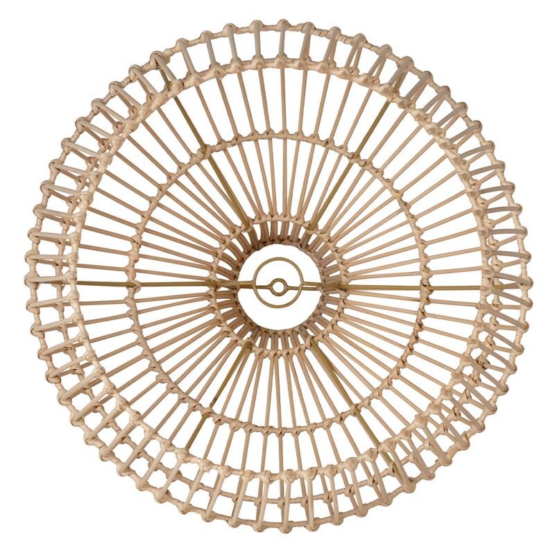 Suspension conique en rotin naturel