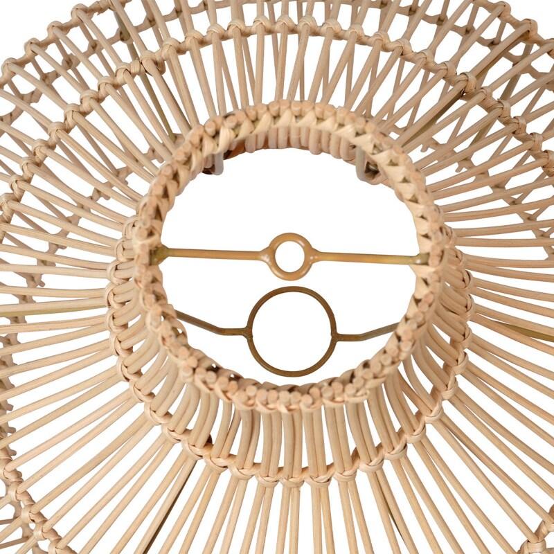 Suspension conique en rotin naturel