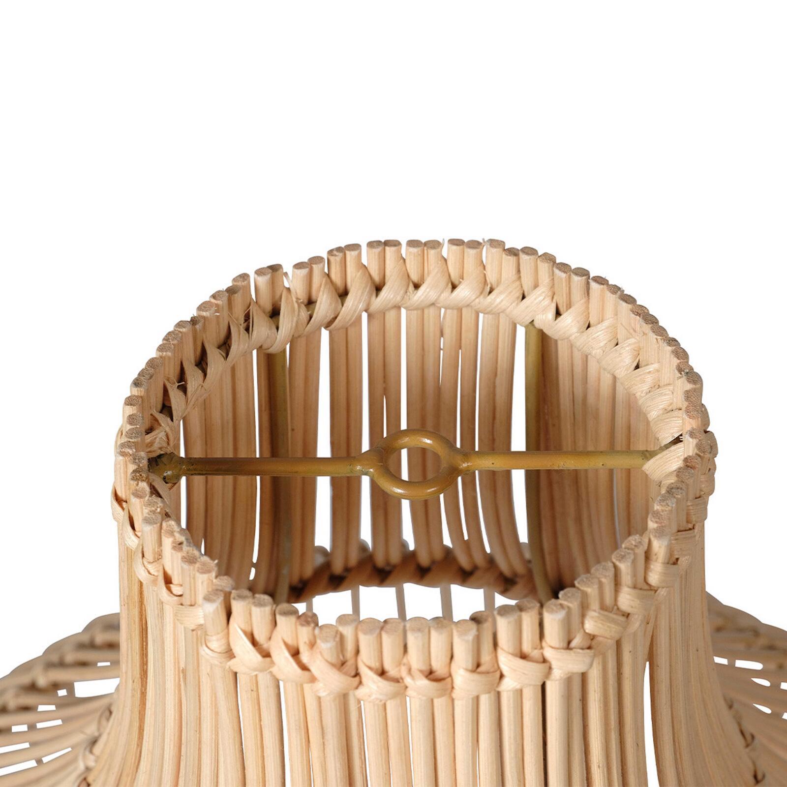 Suspension conique en rotin naturel