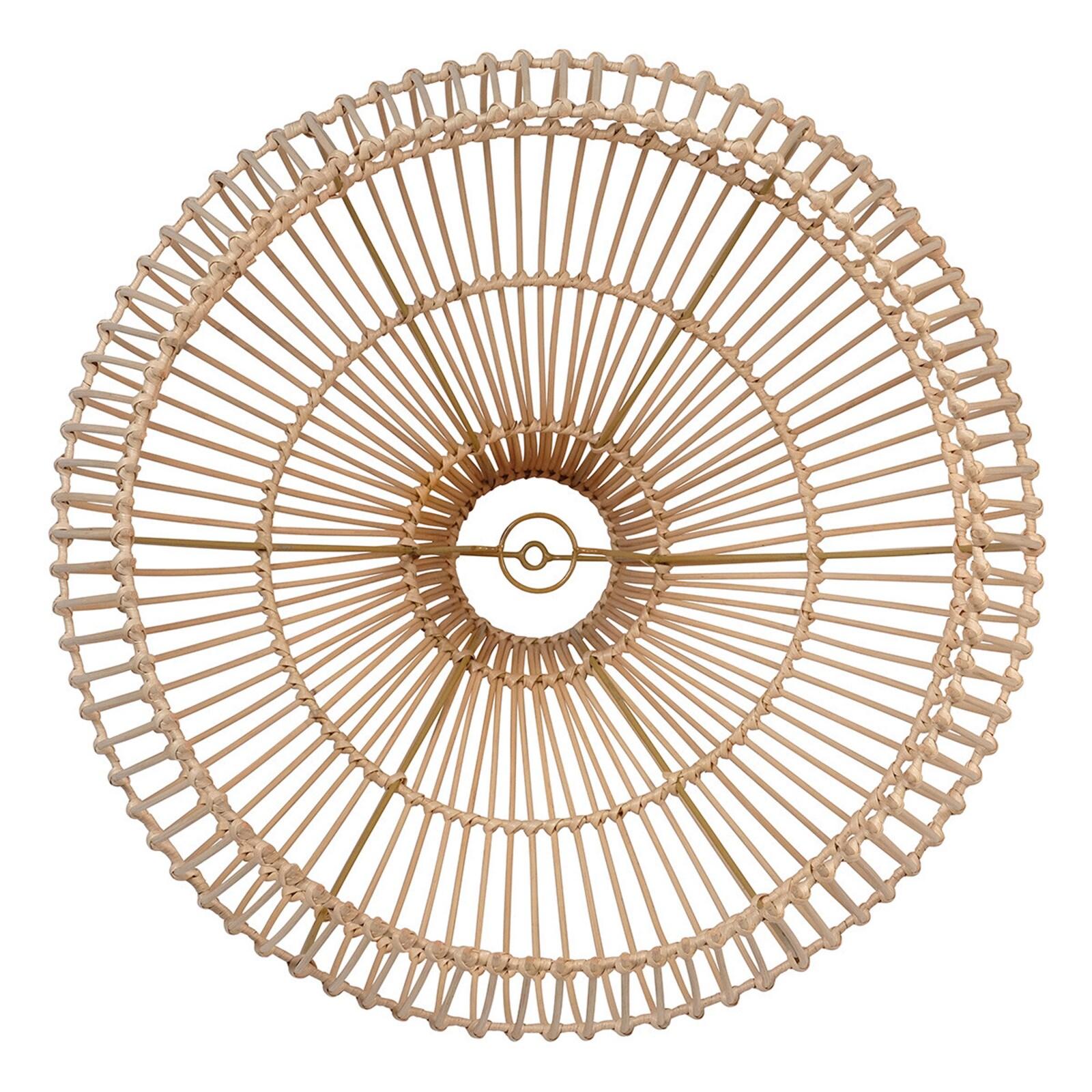 Suspension conique en rotin naturel