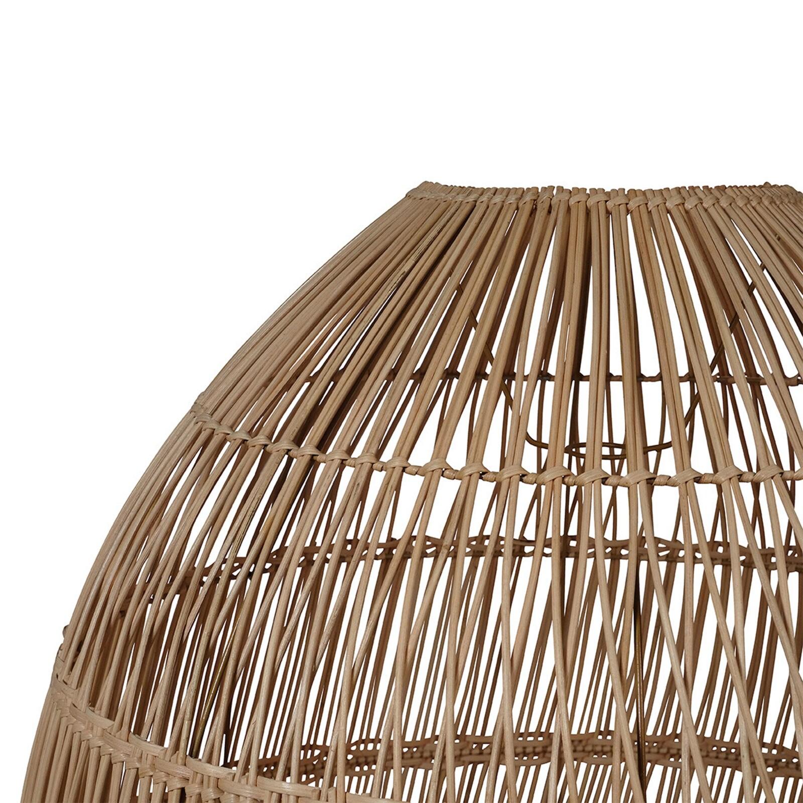 Abat-jour conique en rotin naturel