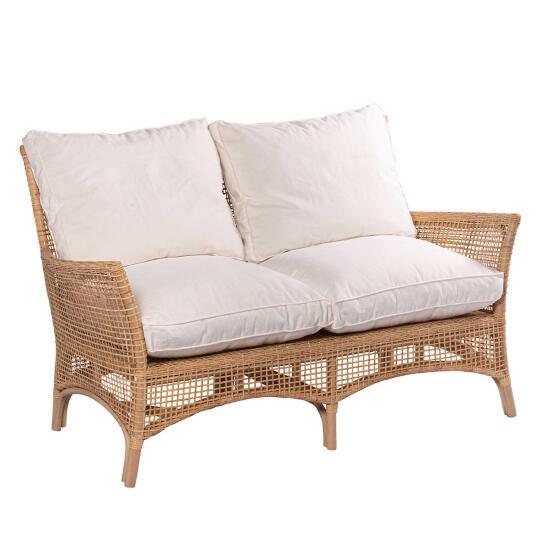 Canapé en rotin tressé 3 places