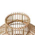 Suspension ronde en rotin naturel