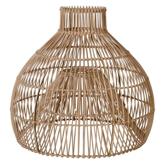 Suspension ronde en rotin naturel | Oviala