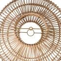 Suspension ronde en rotin naturel