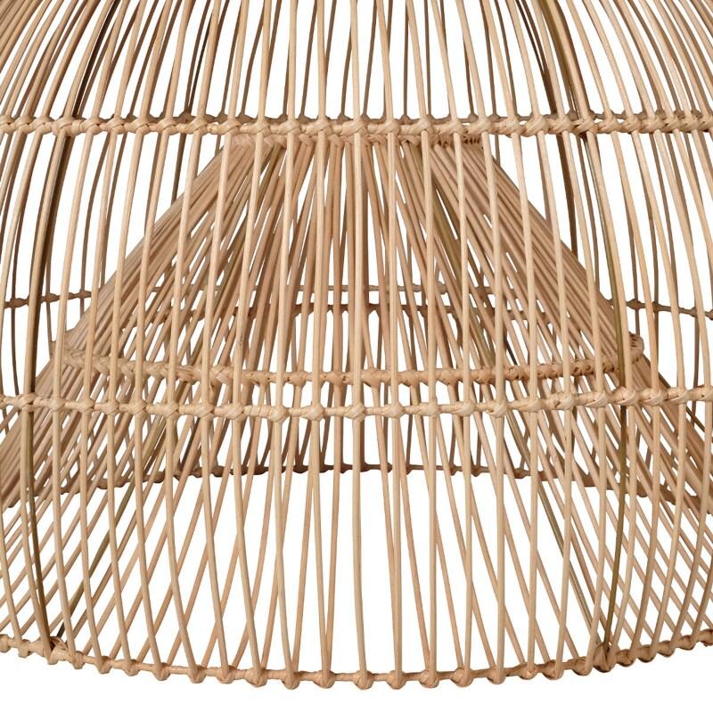 Suspension ronde en rotin naturel (5/6)