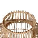 Suspension ronde en rotin naturel