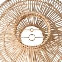Suspension ronde en rotin naturel