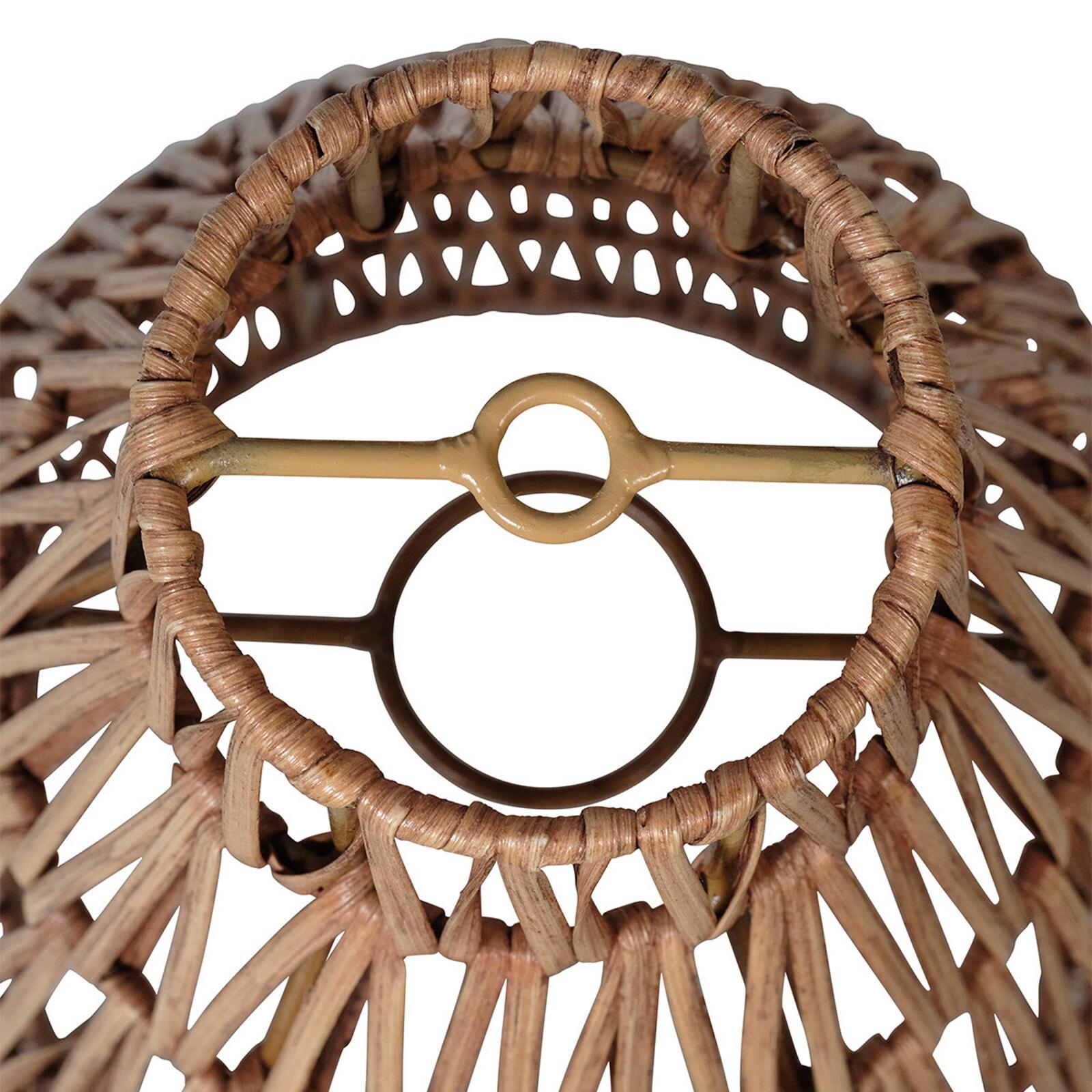 Suspension tissée en rotin naturel