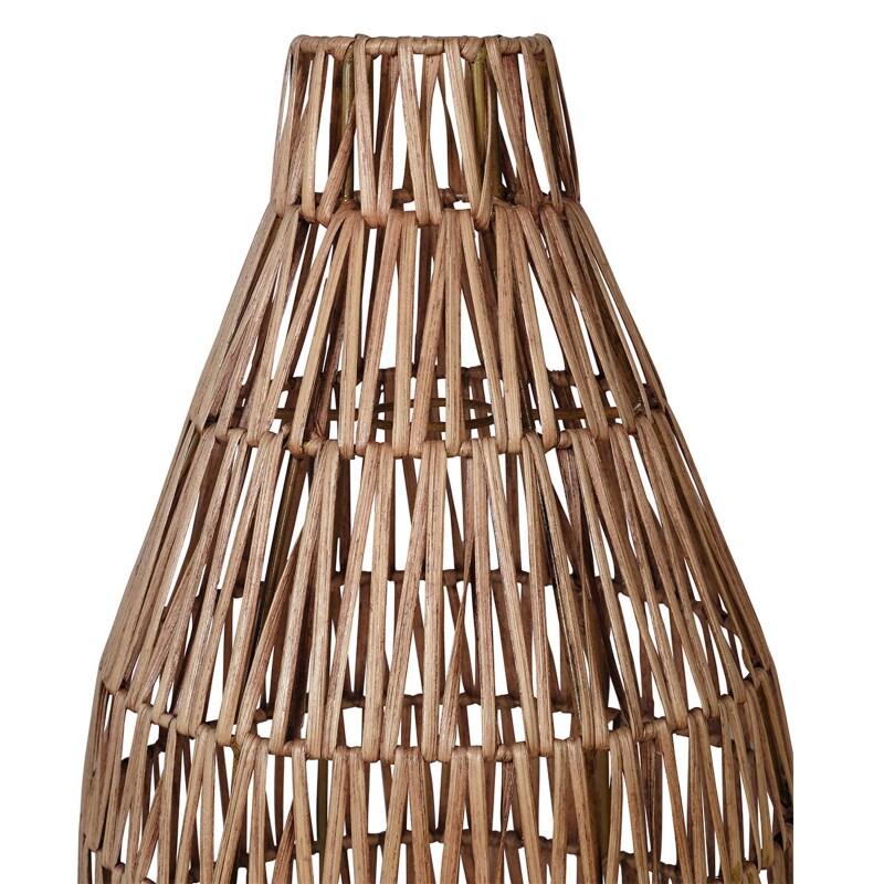 Suspension tissée en rotin naturel