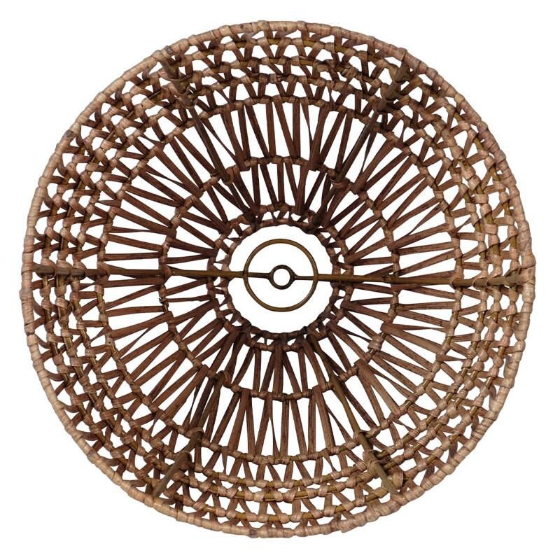 Suspension tissée en rotin naturel