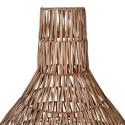 Abat-jour conique en rotin naturel tressé