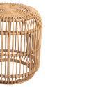 Table d'appoint ronde en rotin naturel