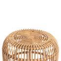 Table d'appoint ronde en rotin naturel