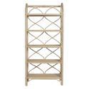 Etagère haute en rotin naturel 147 x 66 cm