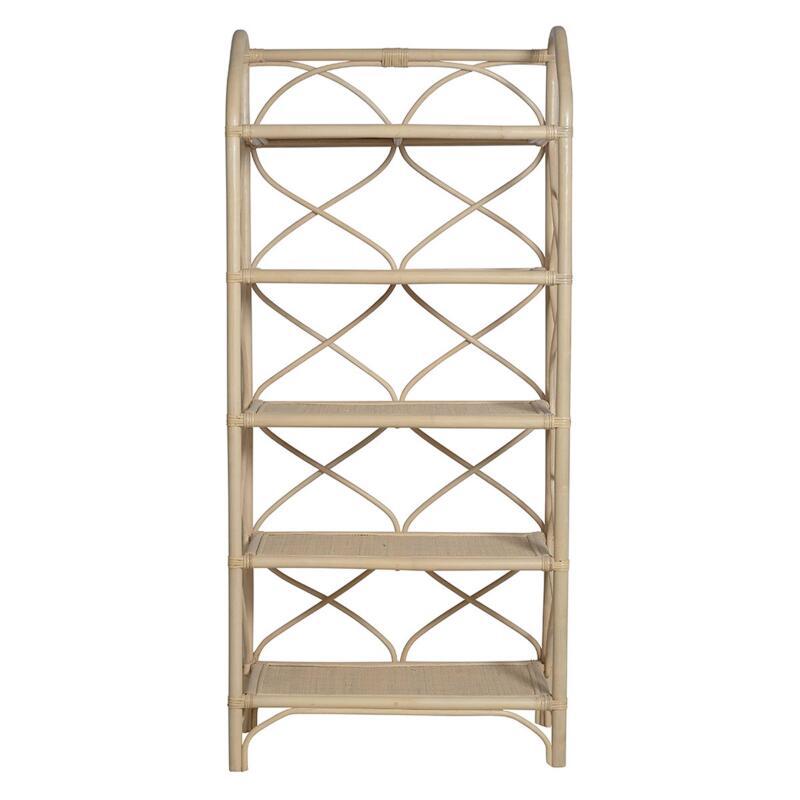 Etagère haute en rotin naturel 147 x 66 cm