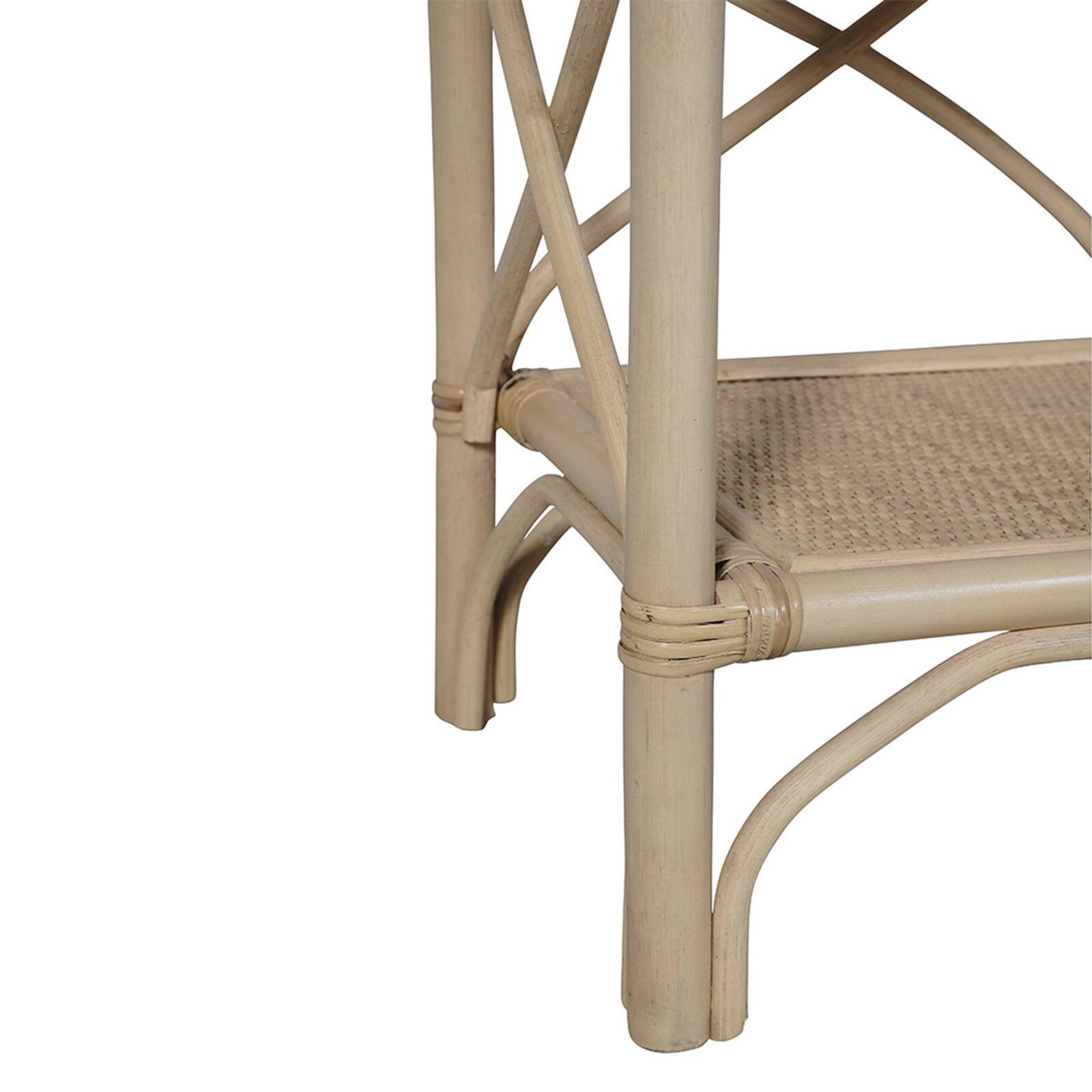 Etagère haute en rotin naturel 147 x 66 cm