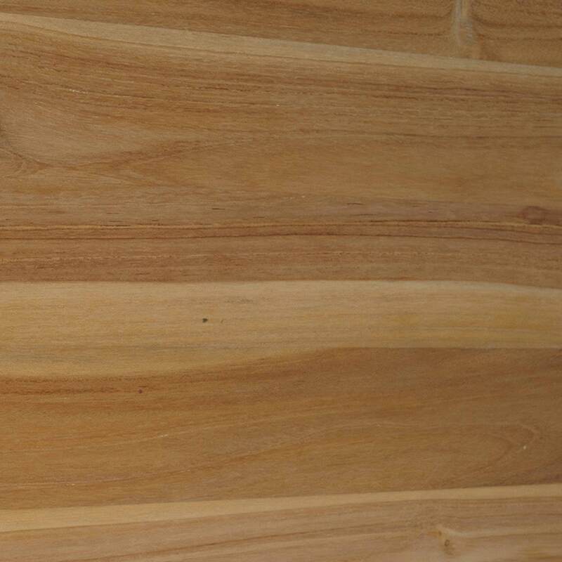 Table basse ovale en rotin naturel avec coffre