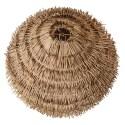 Plafonnier rond en rotin naturel tressé