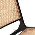 Fauteuil lounge en teck et rotin