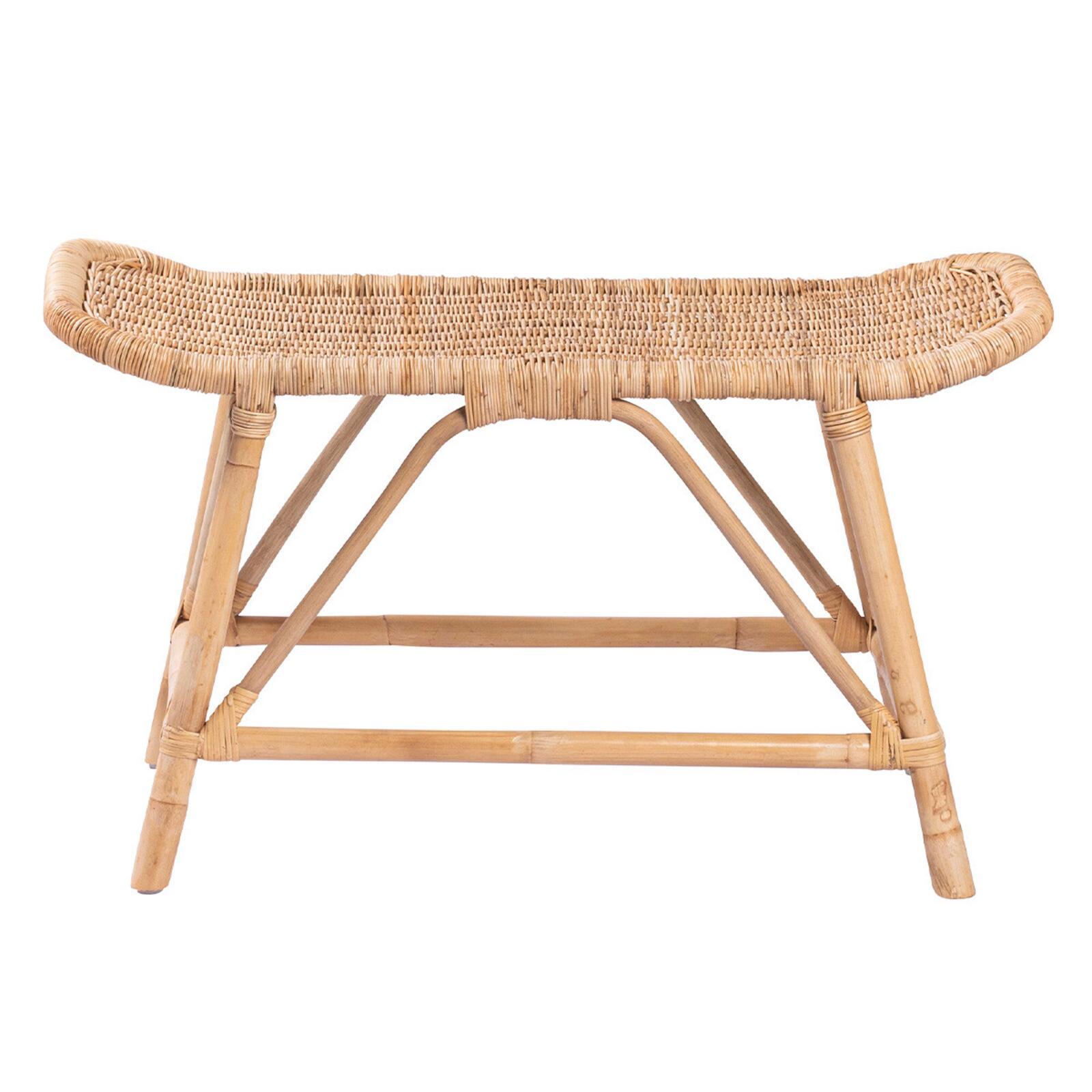 Banc en rotin naturel