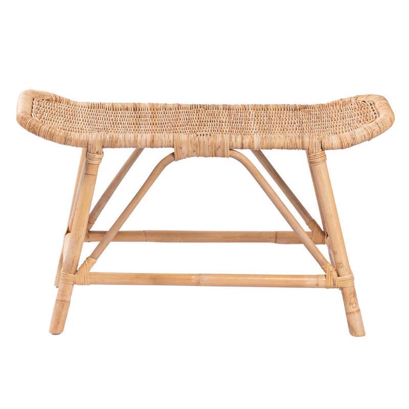 Banc en rotin naturel