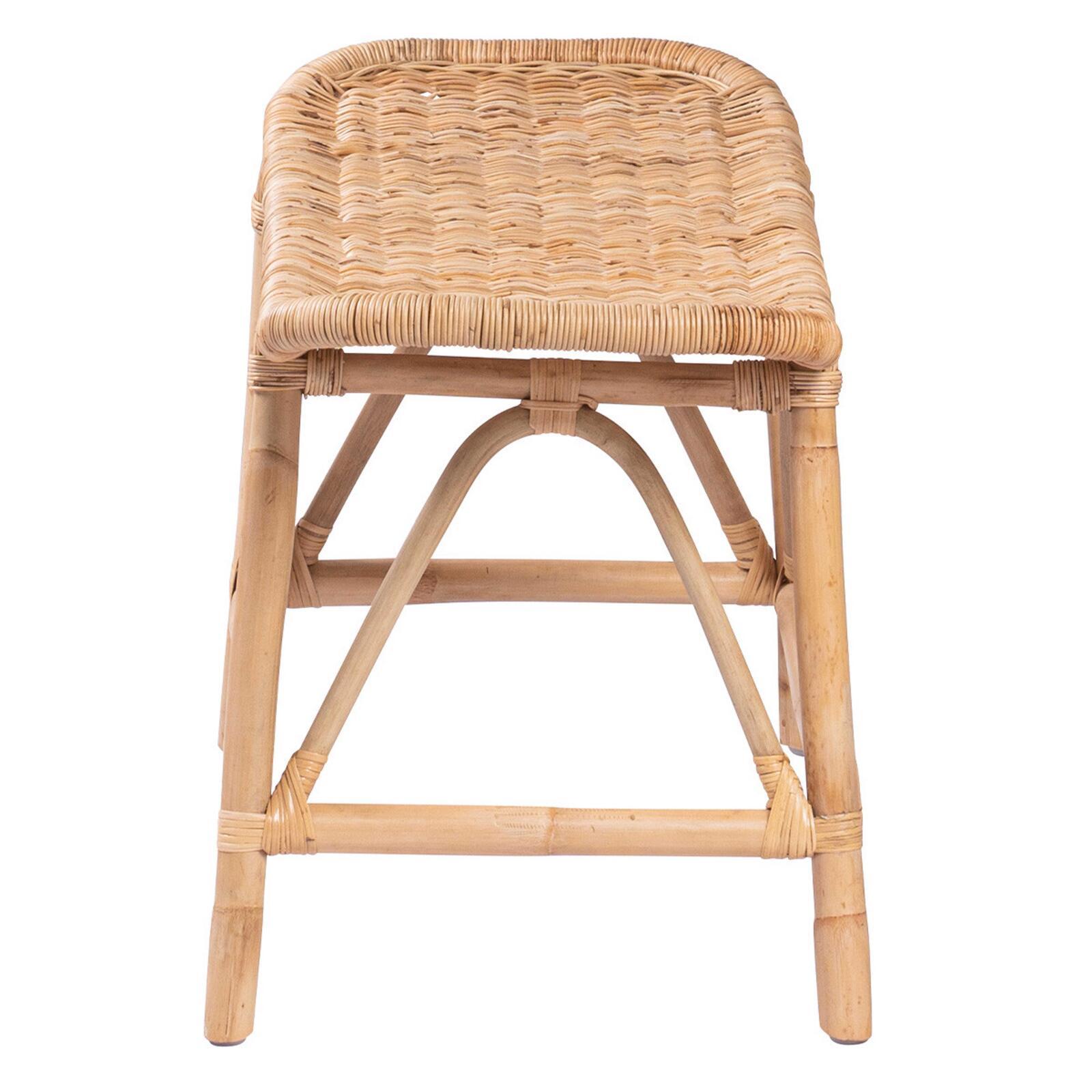 Banc en rotin naturel