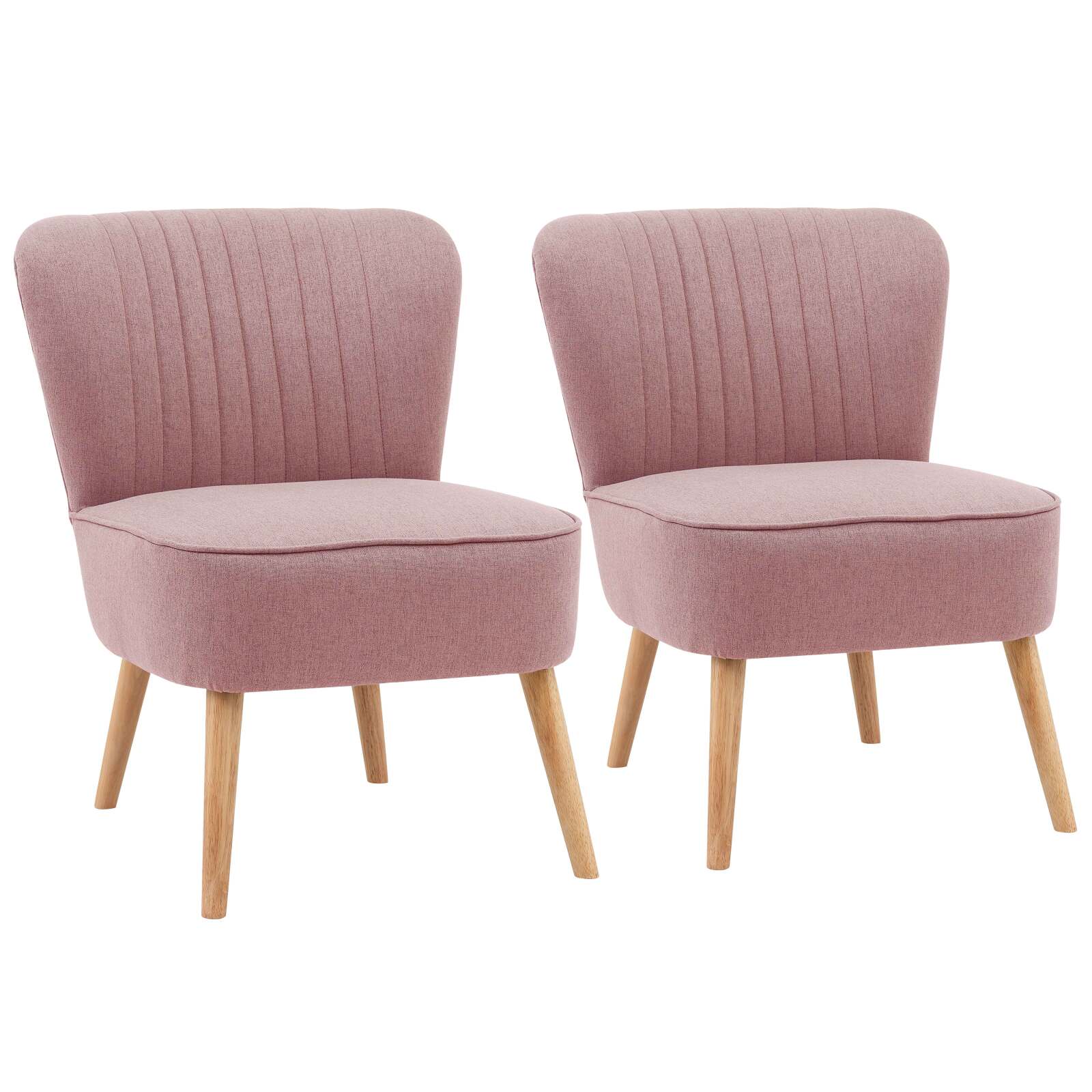 Lot de 2 fauteuils crapaud en tissu