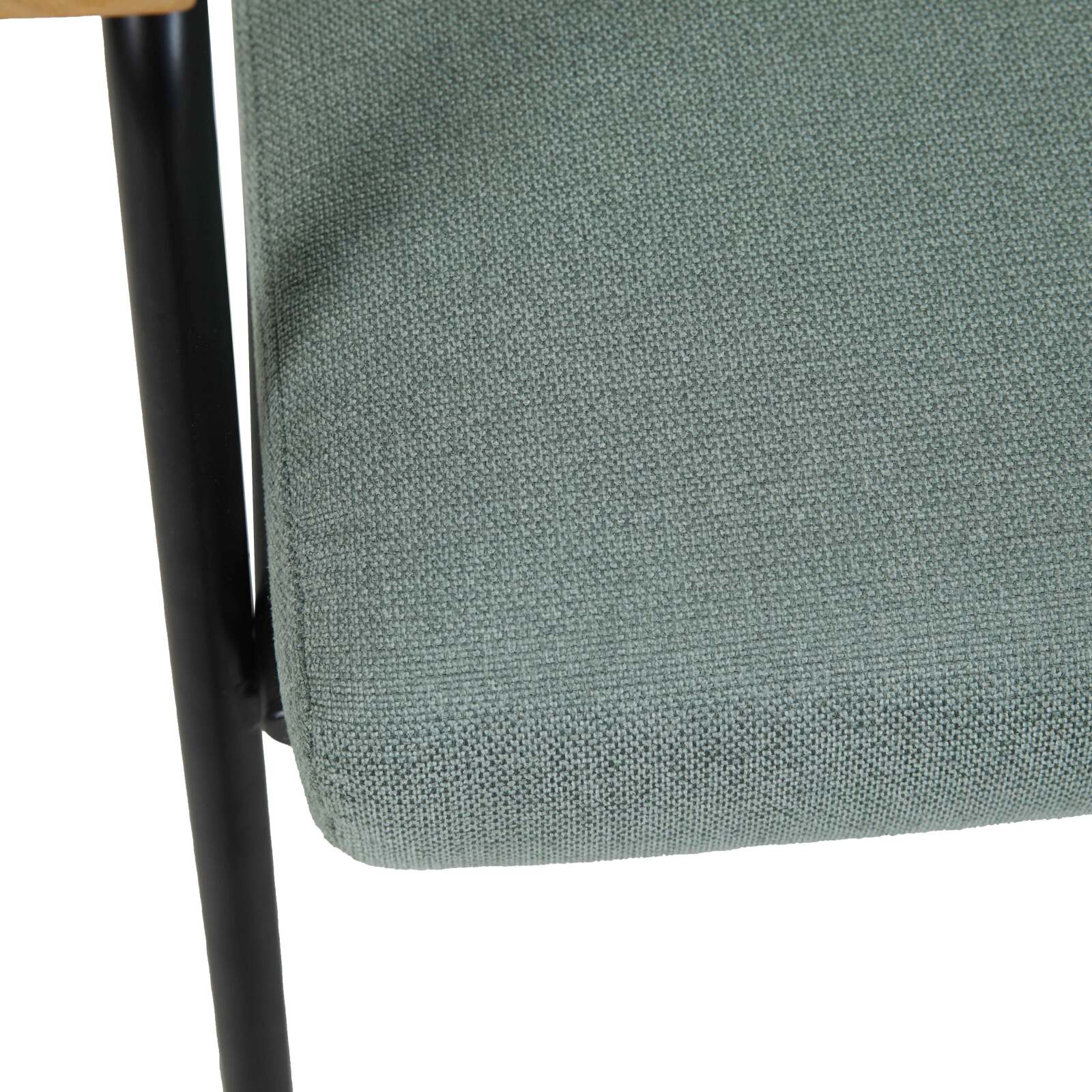 Fauteuil relax en acier, rotin synthétique et tissu