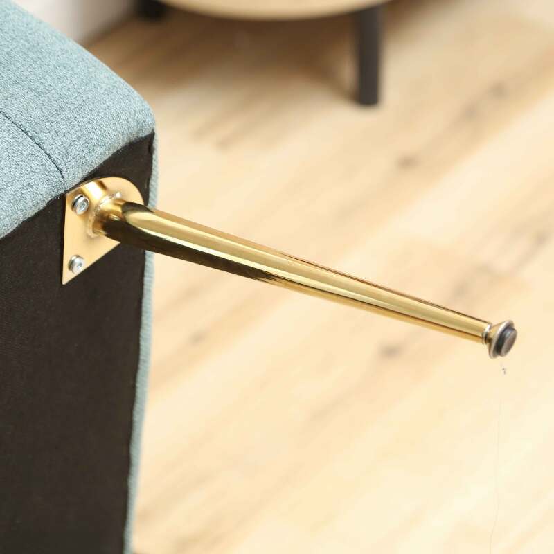 Fauteuil relax en acier et tissu (3/7)