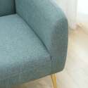Fauteuil relax en acier et tissu
