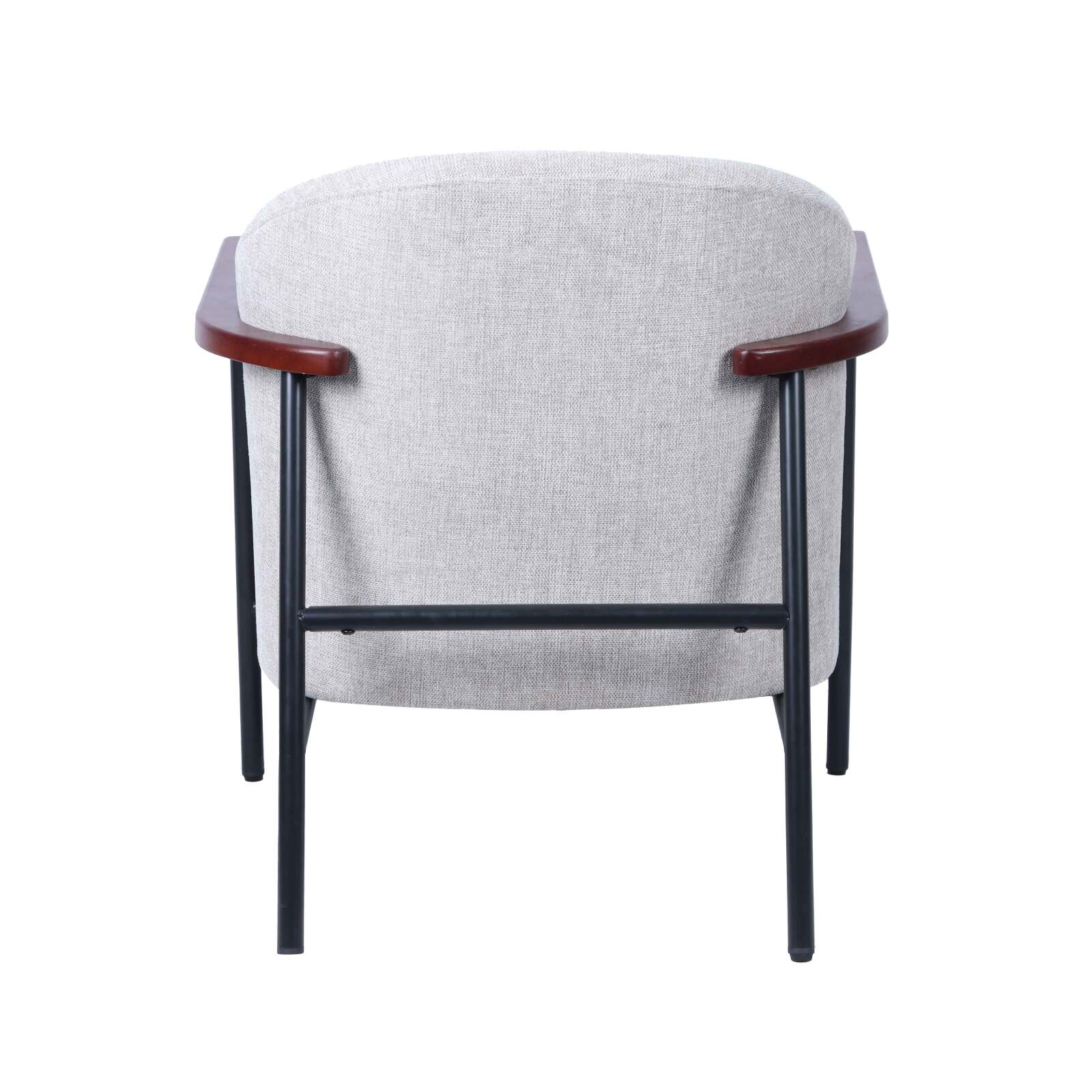 Fauteuil relax en acier, bois et tissu