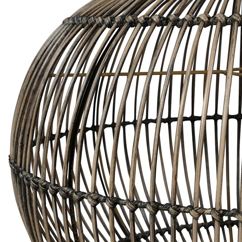 Abat-jour en rotin naturel tressé