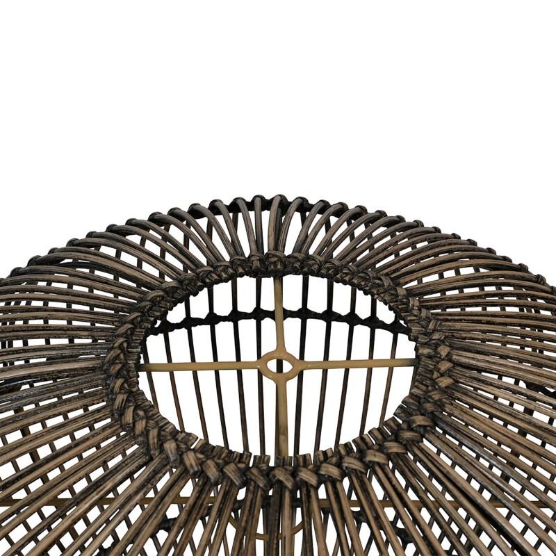 Abat-jour en rotin naturel tressé