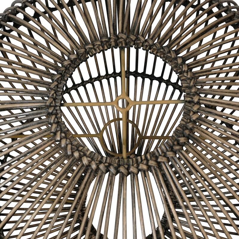 Abat-jour en rotin naturel tressé